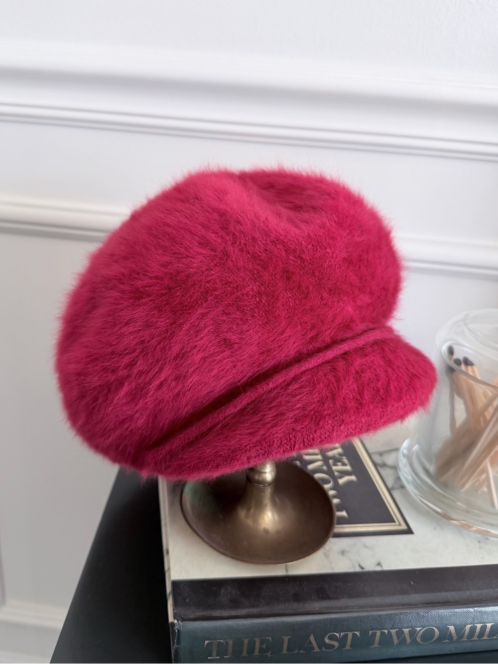 Kangol Fuzzy Red Pageboy Cap
